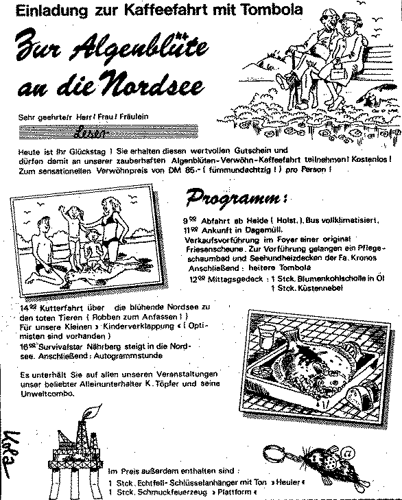 Zur Algenblüte an die Nordsee