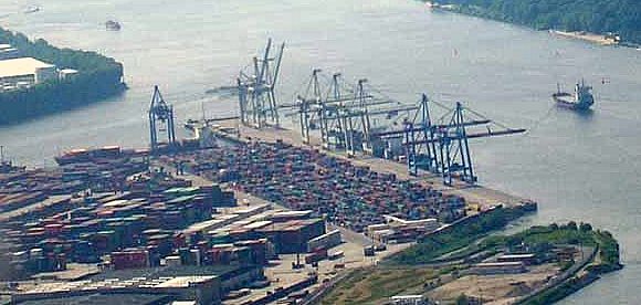 Containerterminal Waltershof, HHLA-Gelnde
