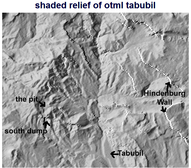 shaded DEM of upper Ok Tedi Valley shaded DEM of upper Ok Tedi Valley